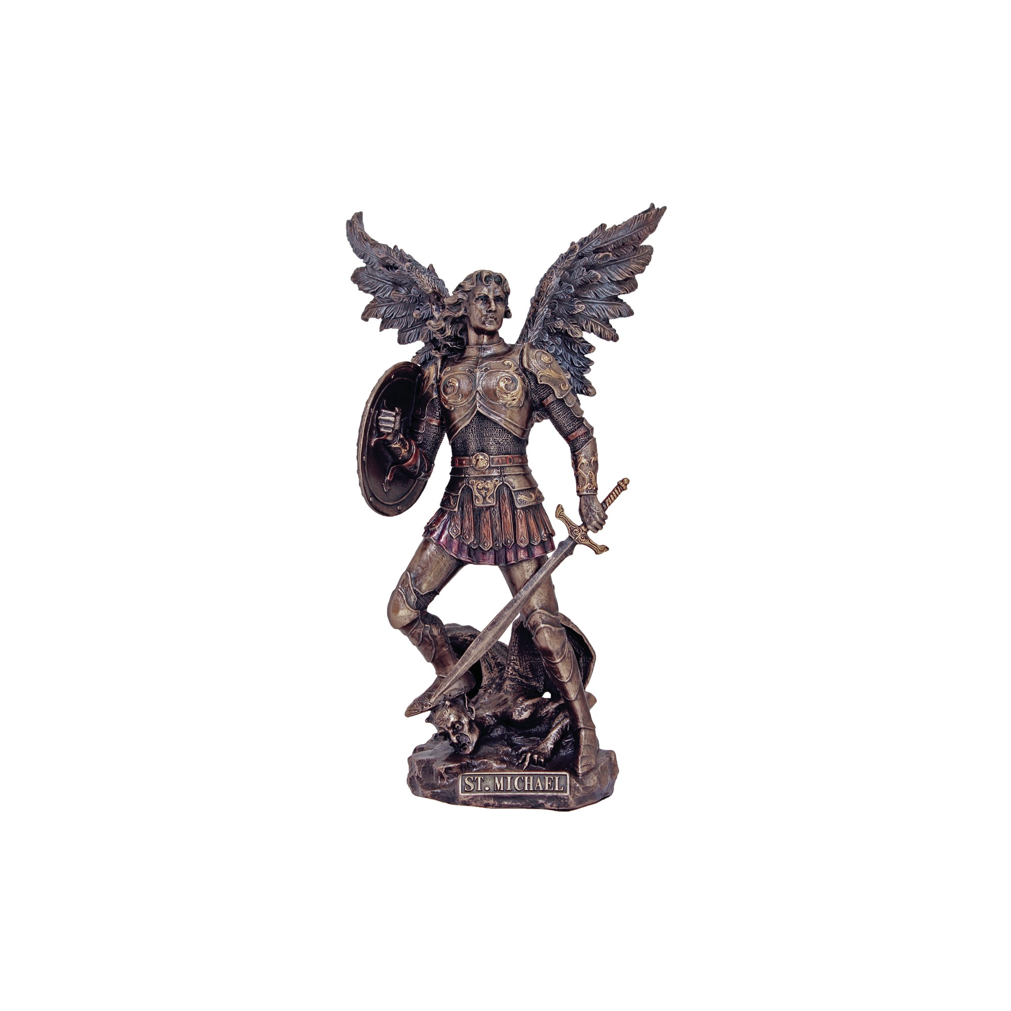 Archangel Michael 12.5'' Bronze Statue | The Catholic Company®