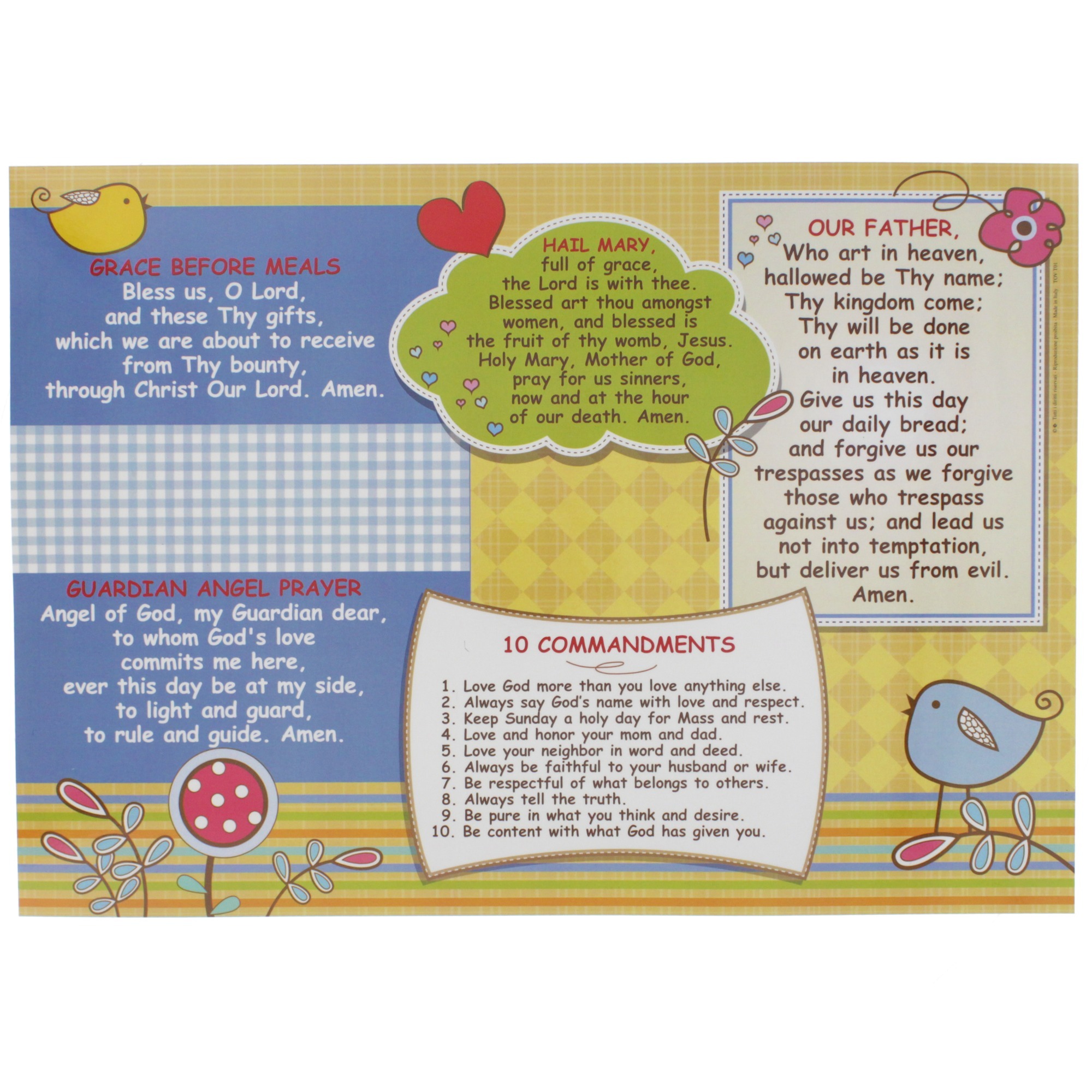 Catholic Prayer Placemat for Kids | The Catholic Company®