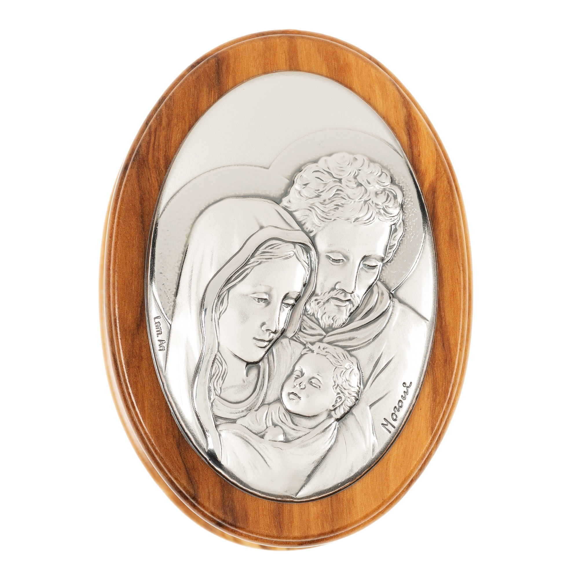 Olive Wood Holy Family Rosary Keepsake Box | The Catholic Company®