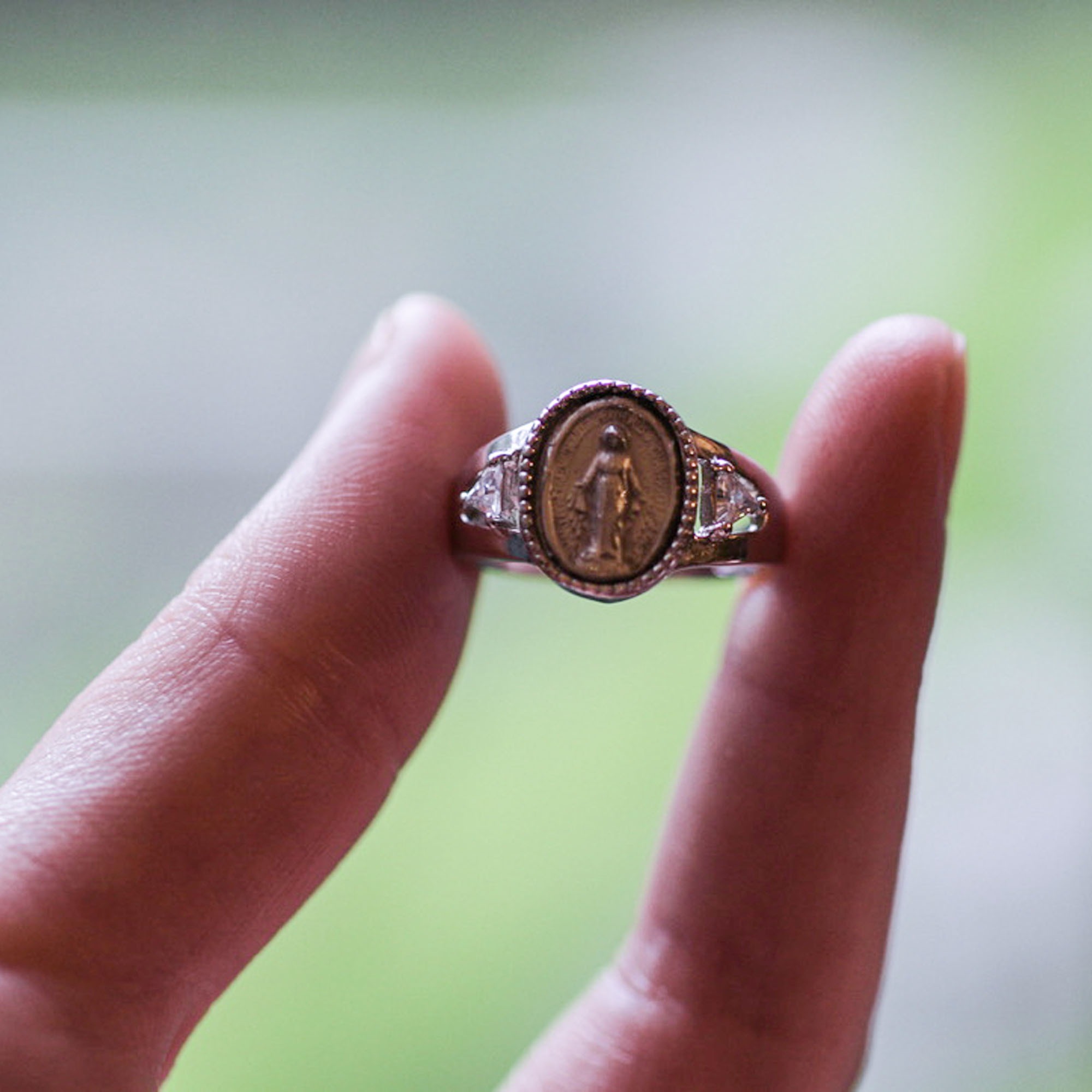 Sterling Silver Miraculous Medal Ring The Catholic Company®