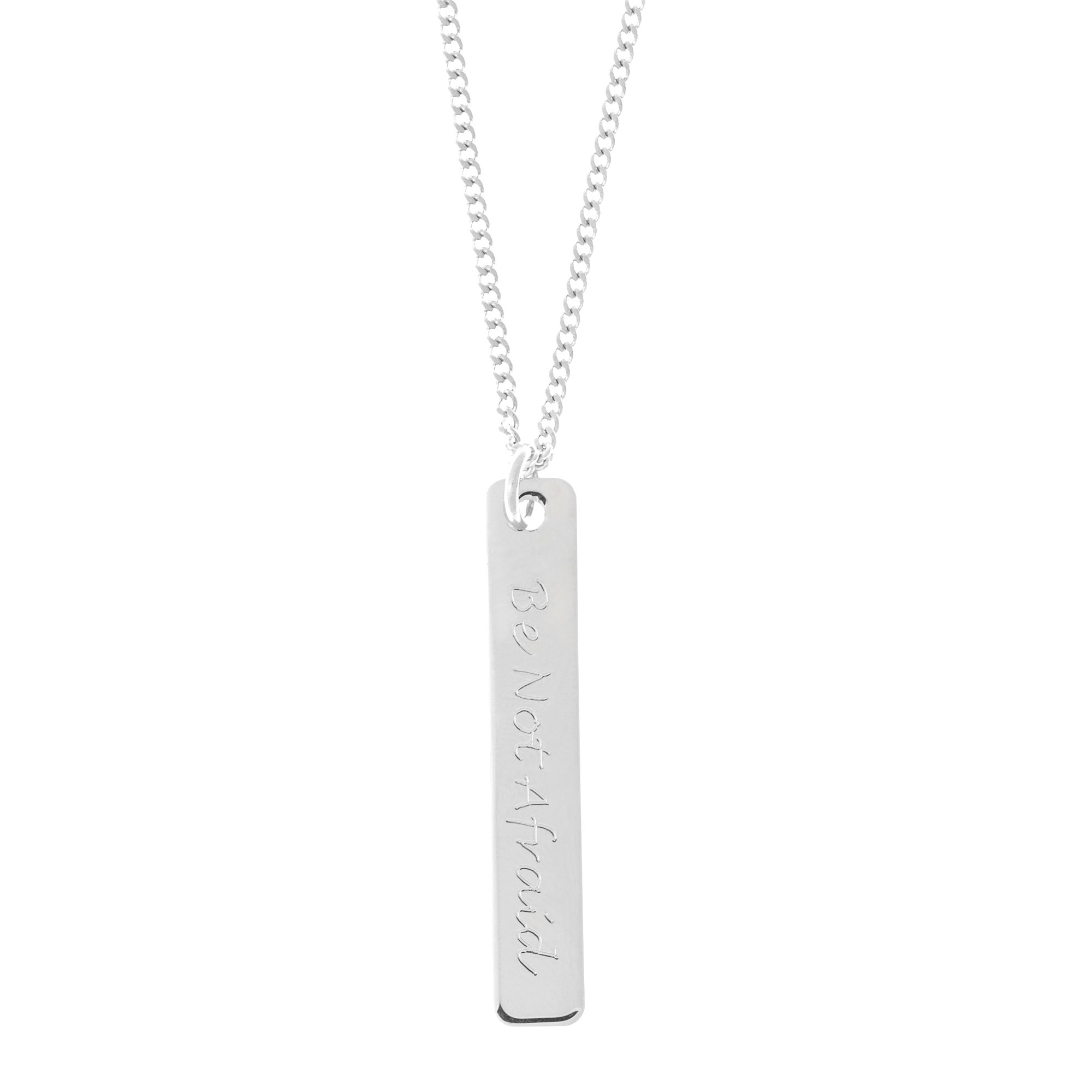 Sterling Be Not Afraid Bar Necklace | The Catholic Company®