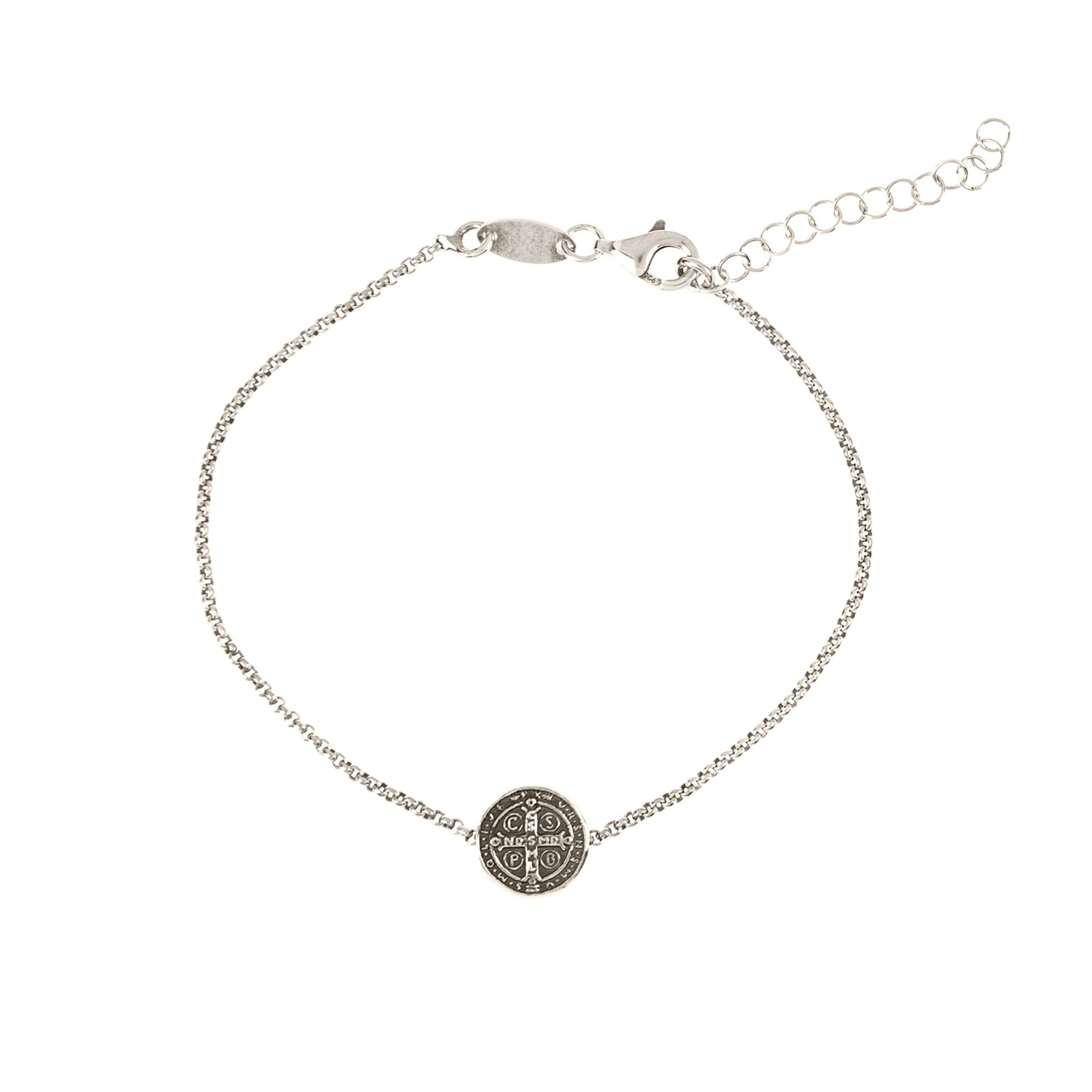 SS St. Benedict Medal Strung Bracelet | The Catholic Company®