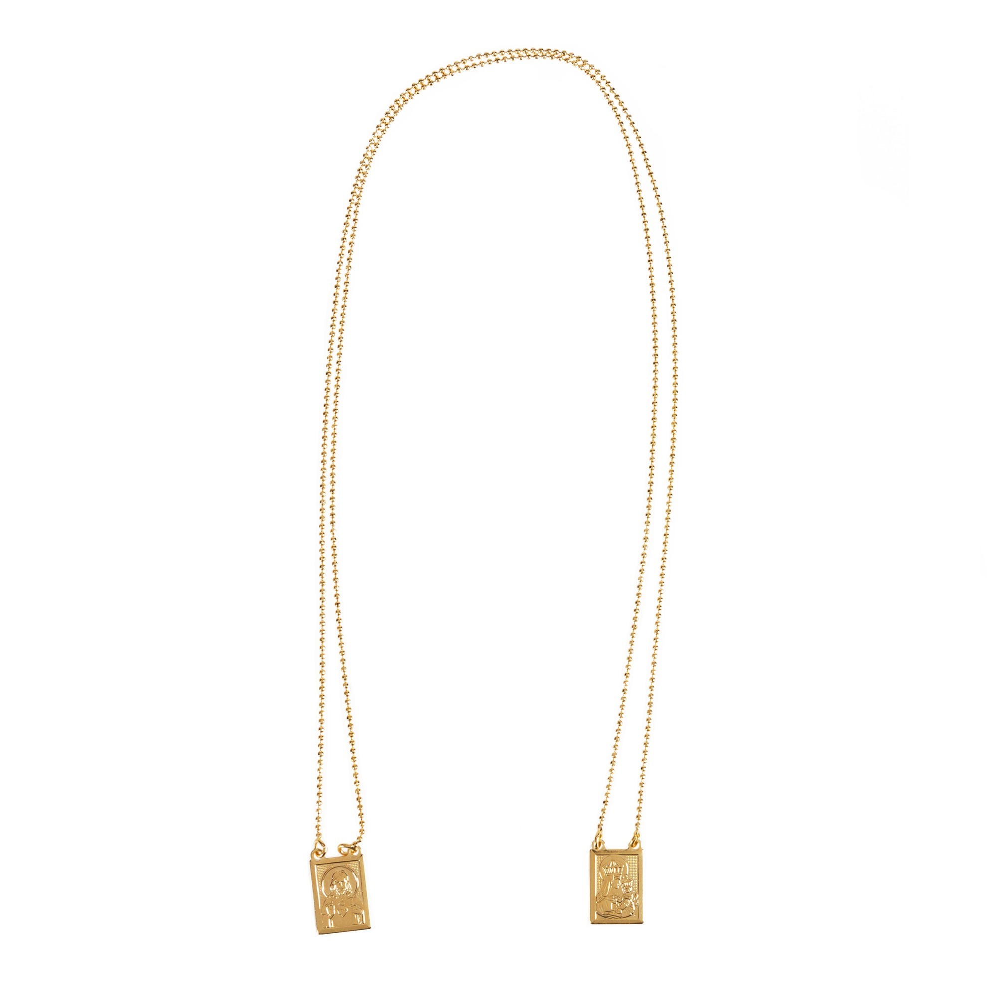 GoldPlated Brass Scapular Necklace The Catholic Company®