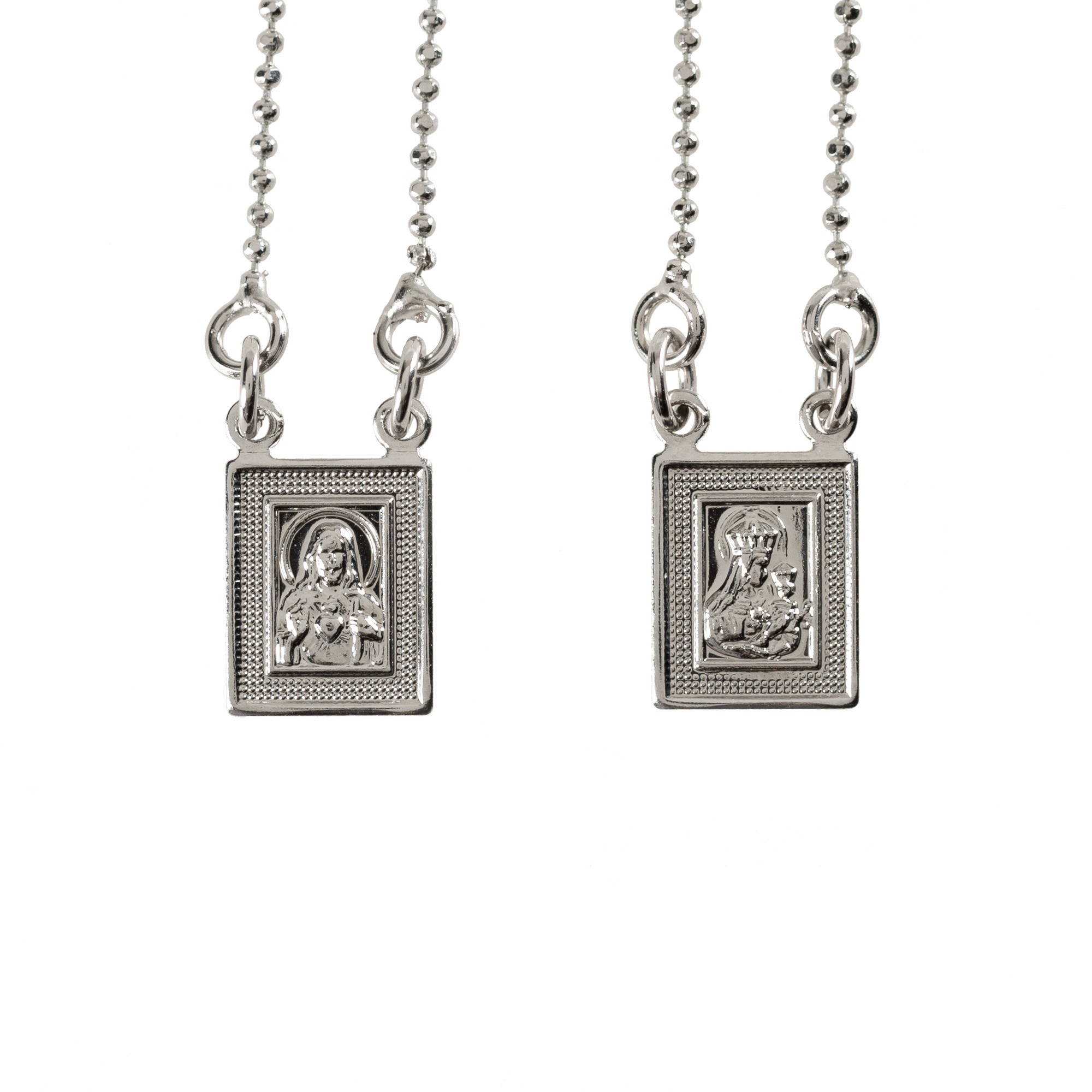 Silver-Plated Brass Scapular Necklace | The Catholic Company®
