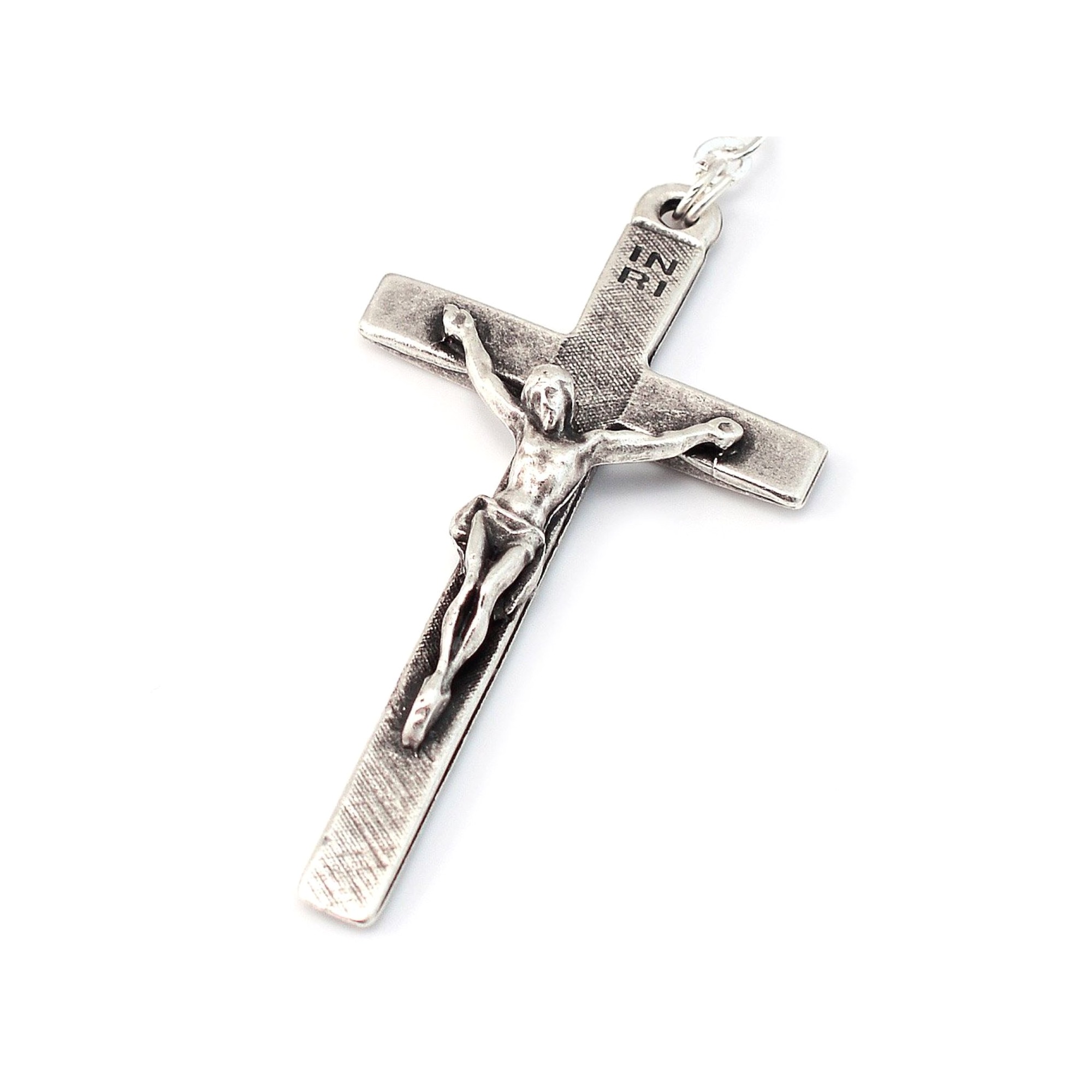 Italian Antiqued Silver St. Joseph Rosary | The Catholic Company®