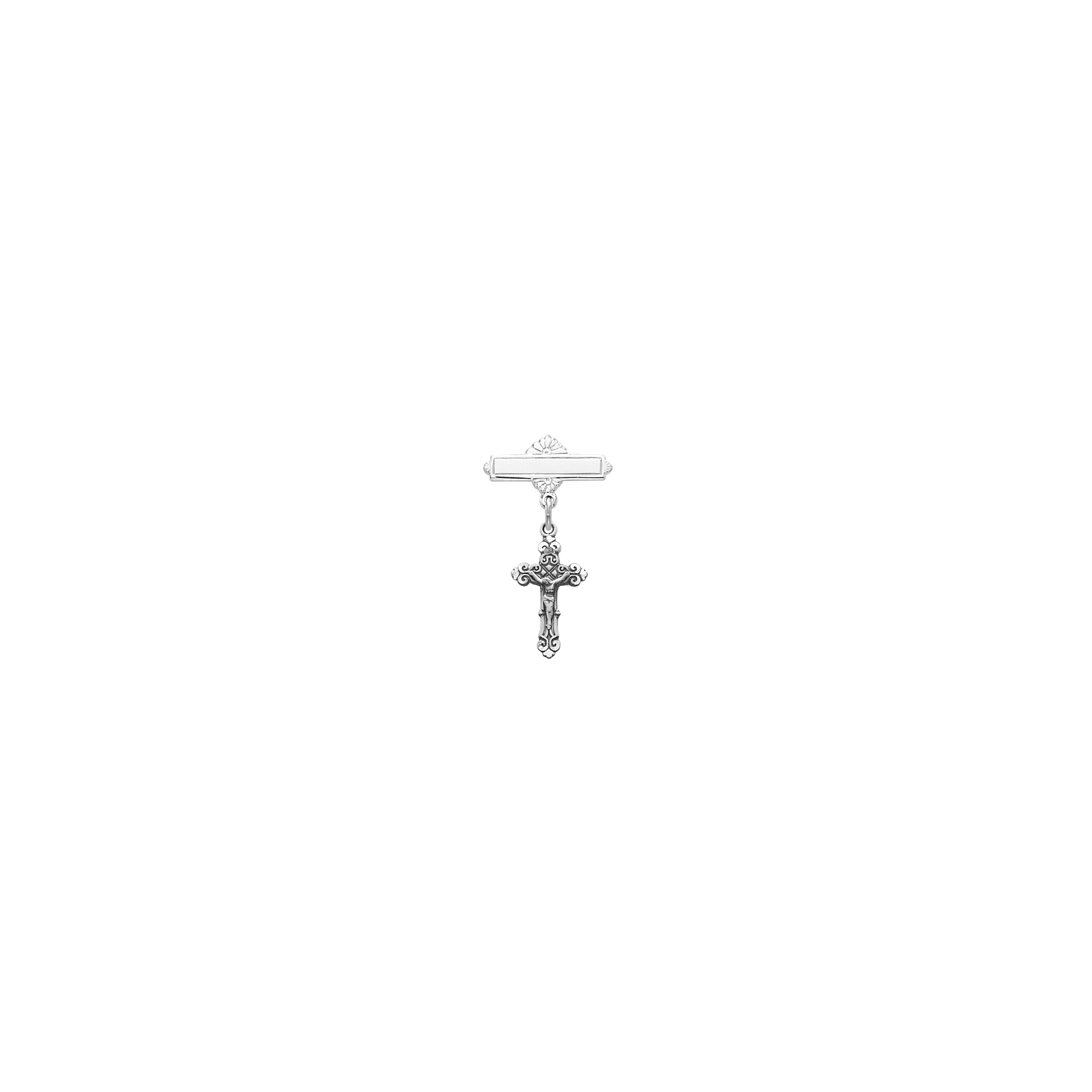 Sterling Crucifix Baby Pin | The Catholic Company®