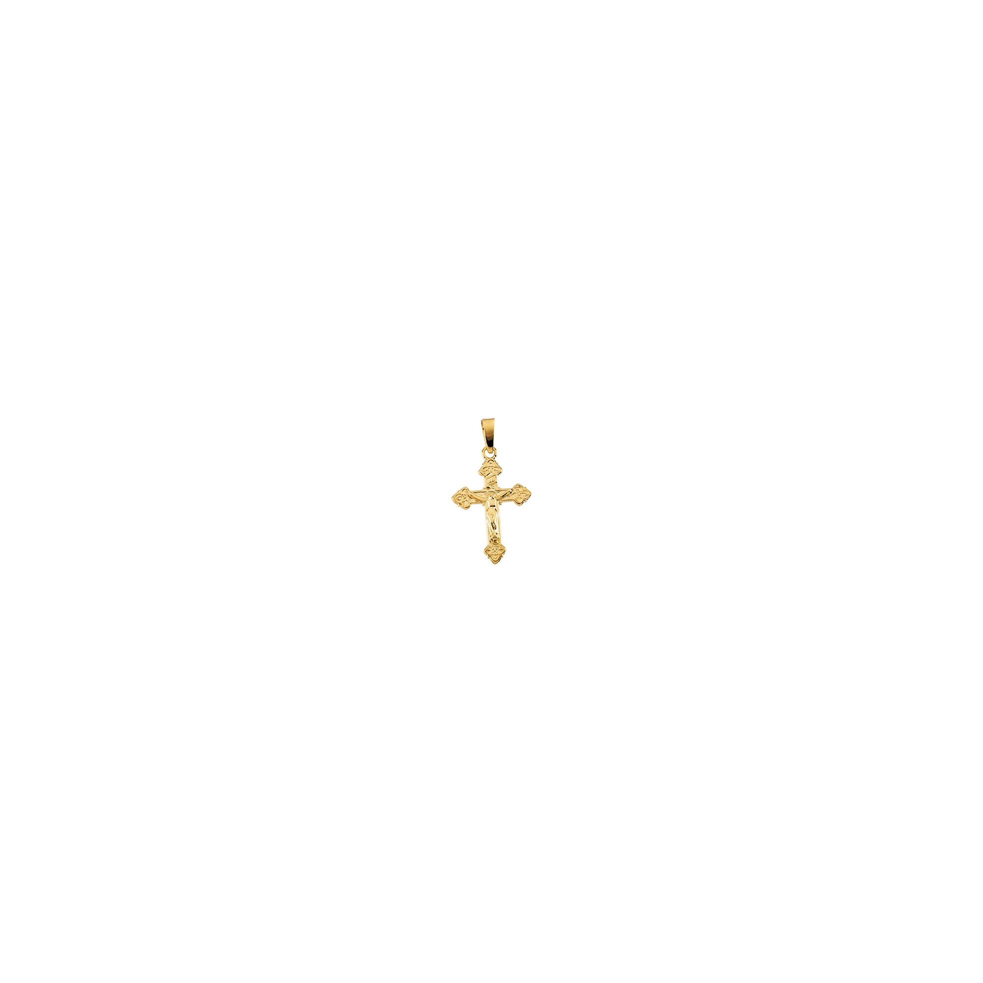 14kt Yellow Childs Crucifix Pendant 18X13 | The Catholic Company®