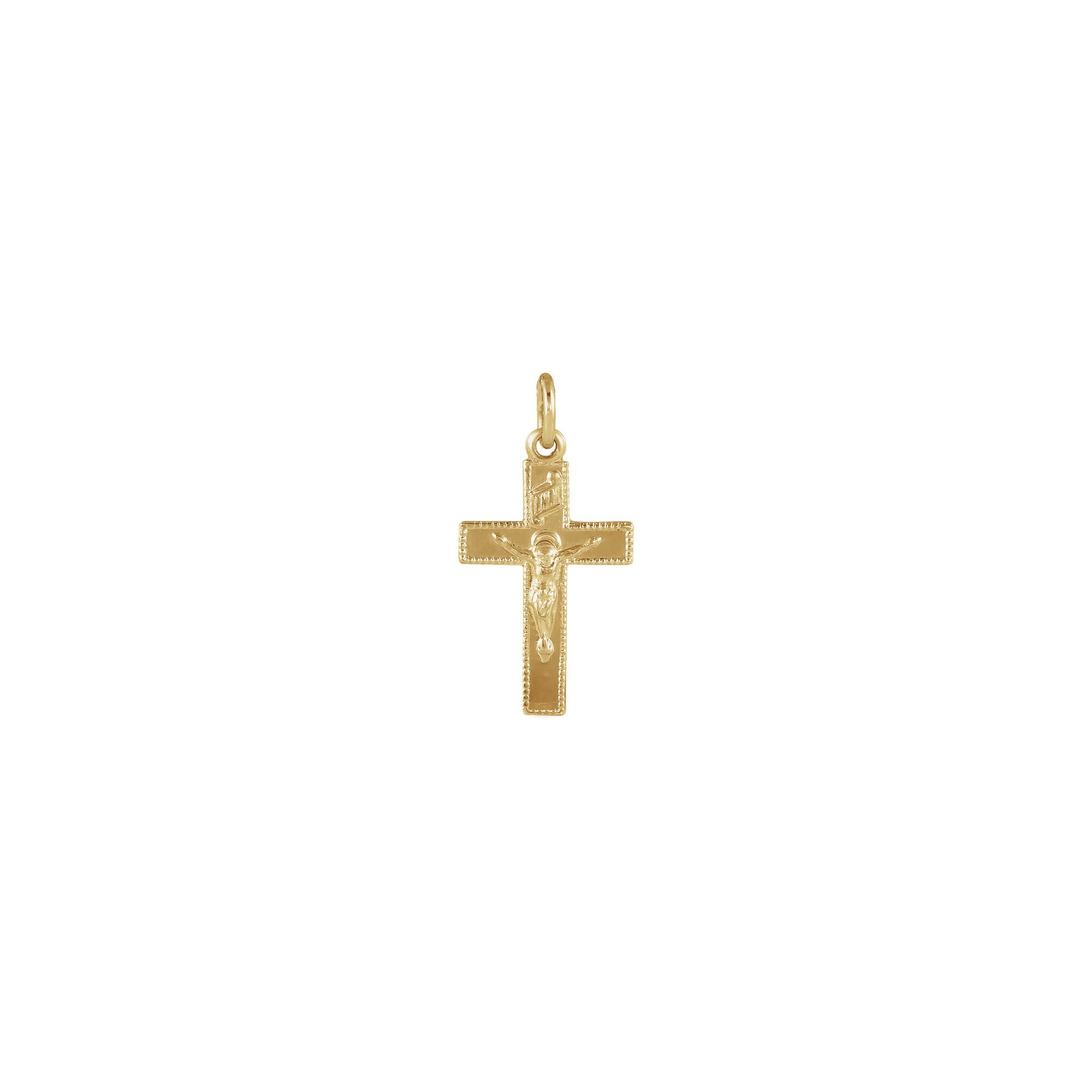 14kt Yellow Childs Crucifix Pendant 14X09 | The Catholic Company®