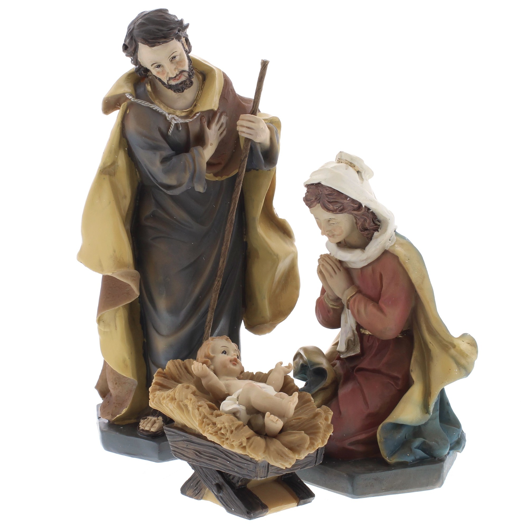 12-Piece Nativity Set with Burlap Stable | The Catholic Company