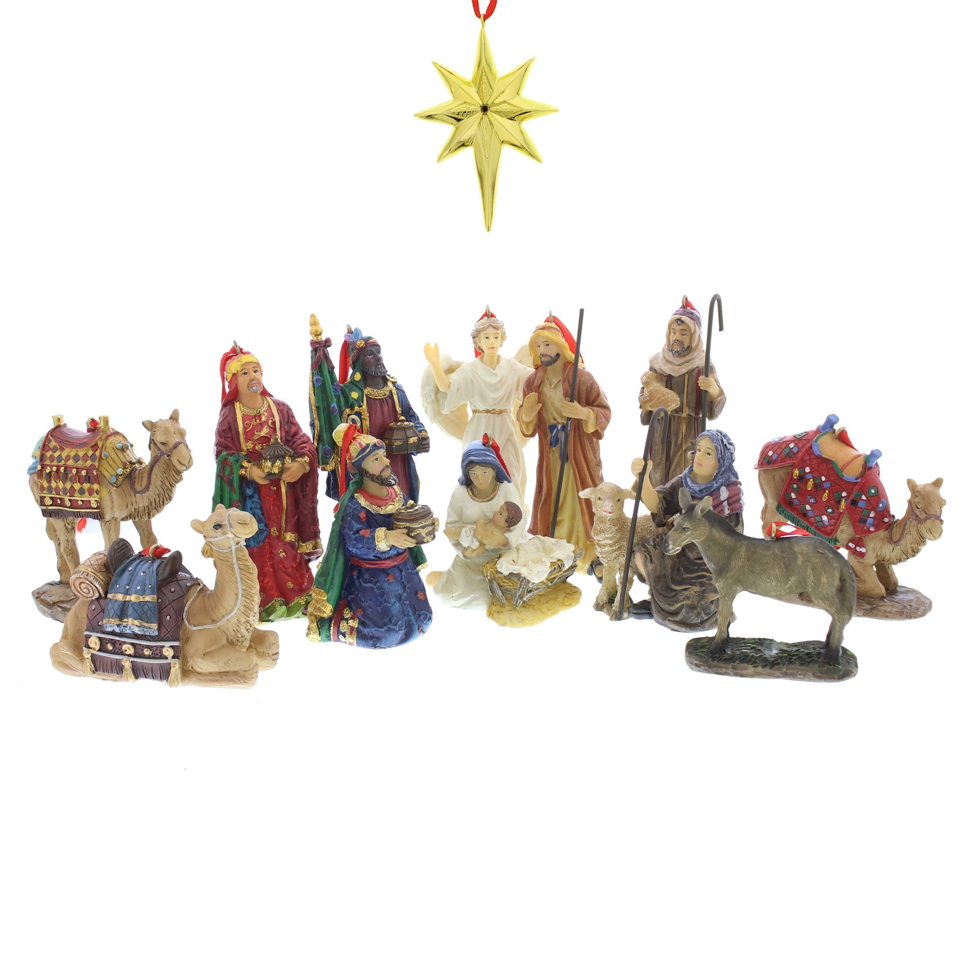 Nativity Ornament Set in Wooden Chest | The Catholic Company®