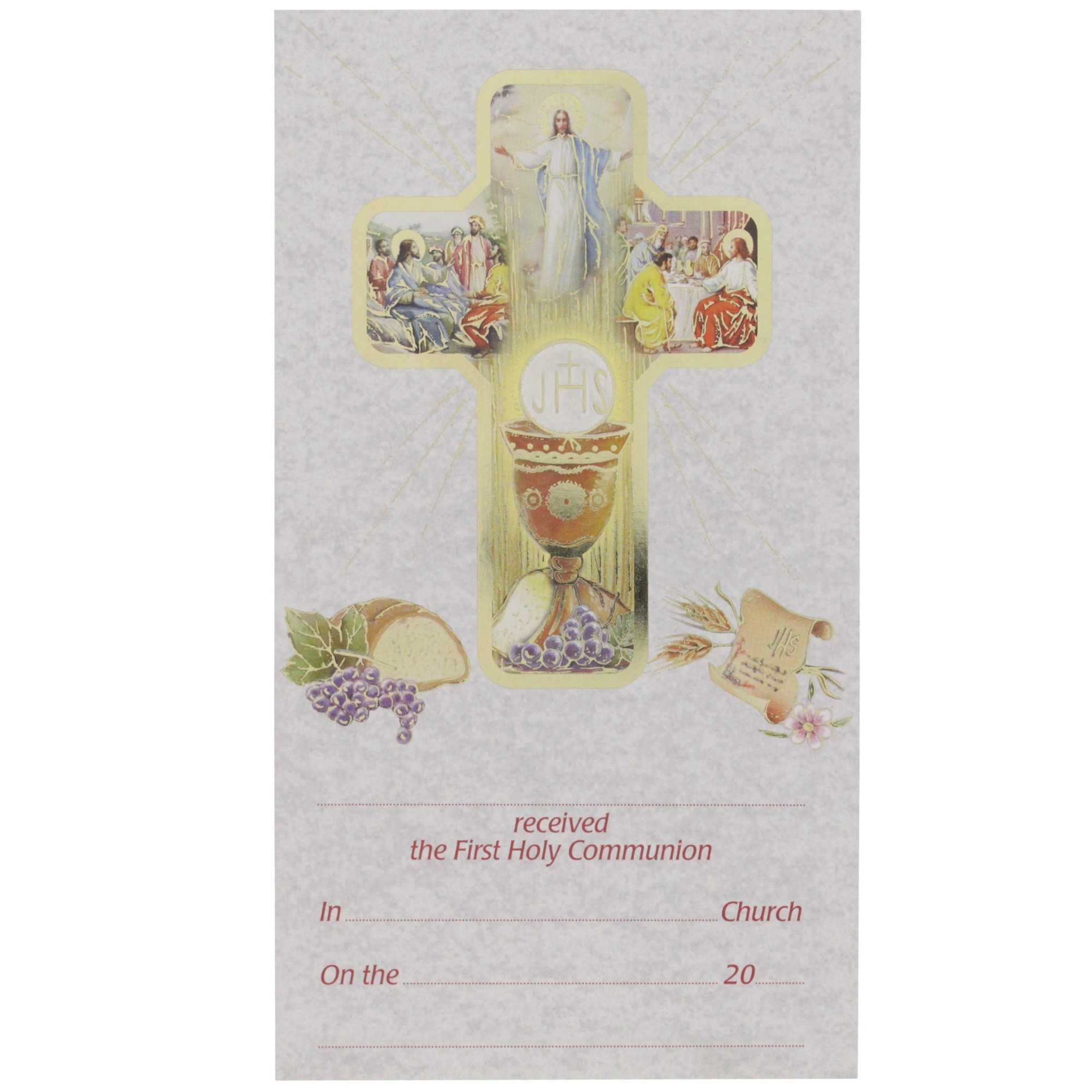 first-communion-card-certificate-the-catholic-company for Free Printable First Communion Certificates First Communion Card Certificate | The Catholic Company® for Free Printable First Communion Certificates