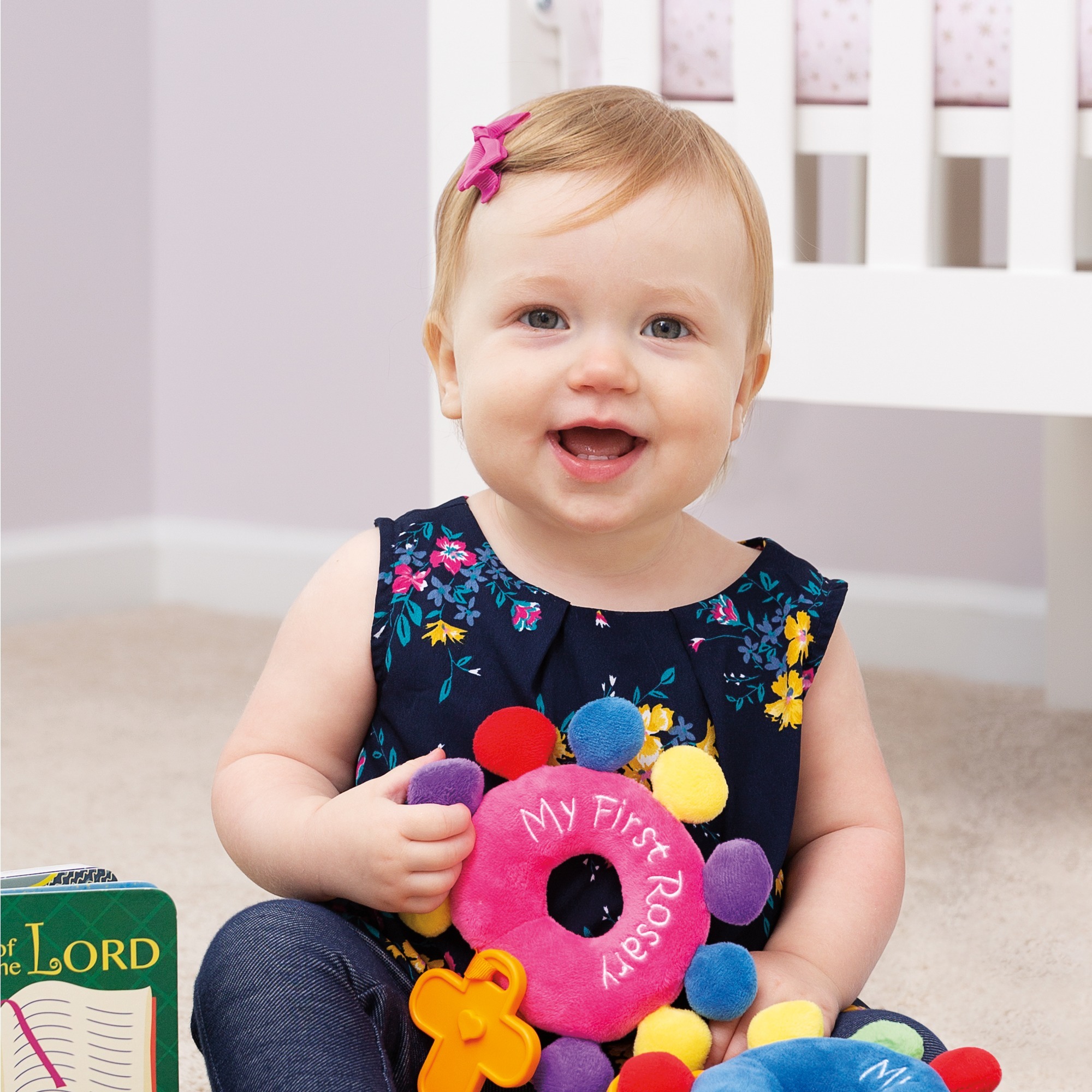 Pink My First Rosary Plush Toy