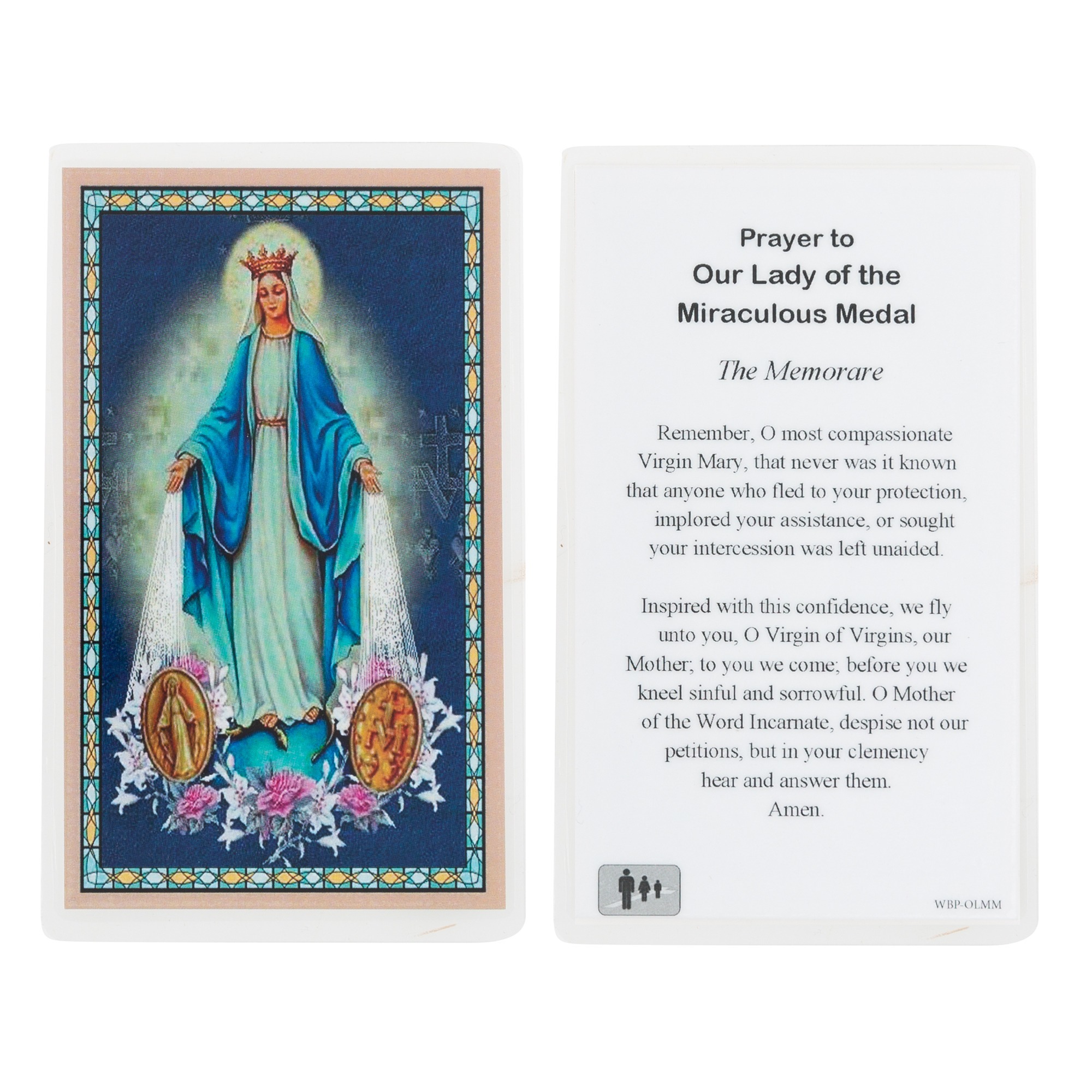 Miraculous Medal Prayer Card Printable - Printable Templates