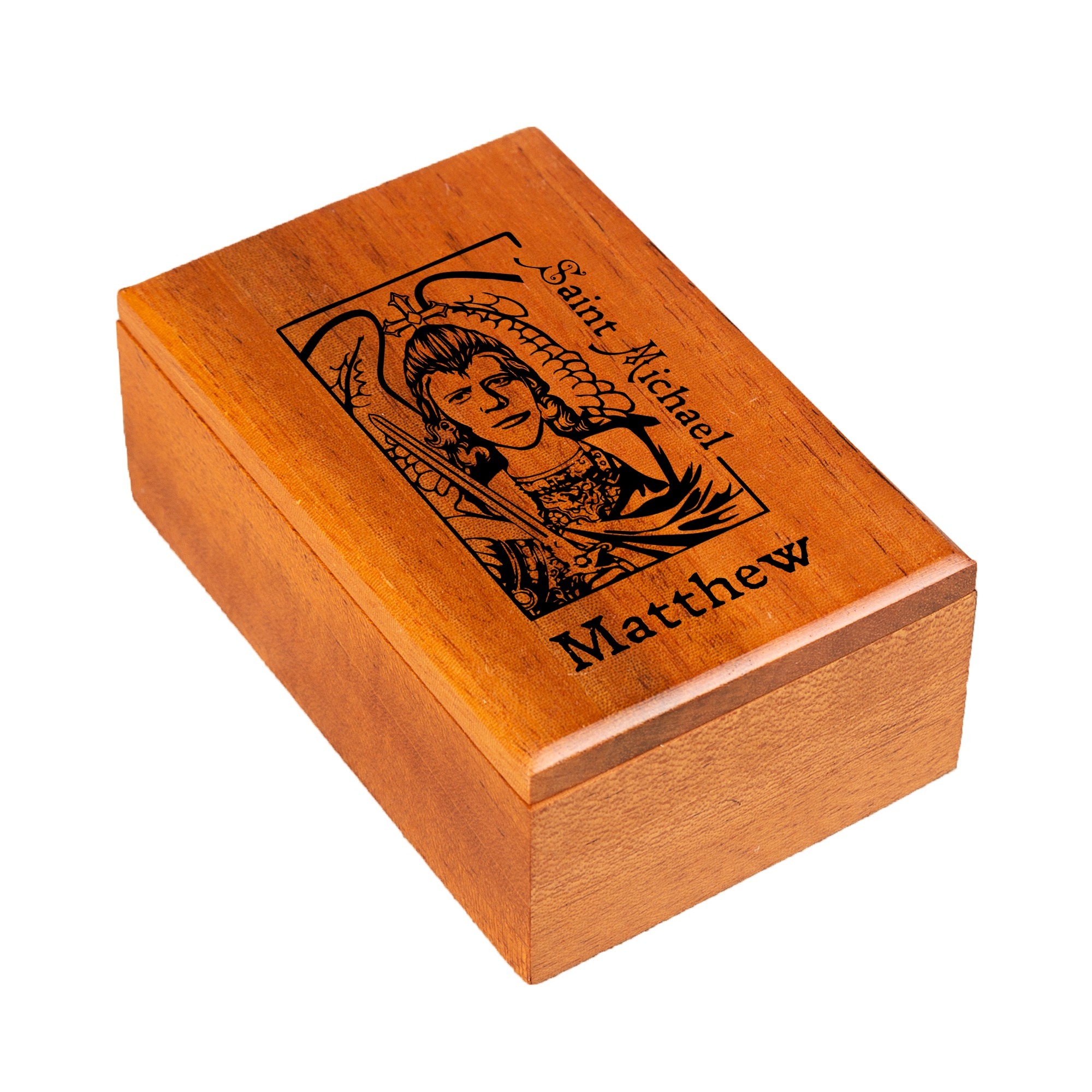 Personalized St. Michael Keepsake Box The Catholic Company®