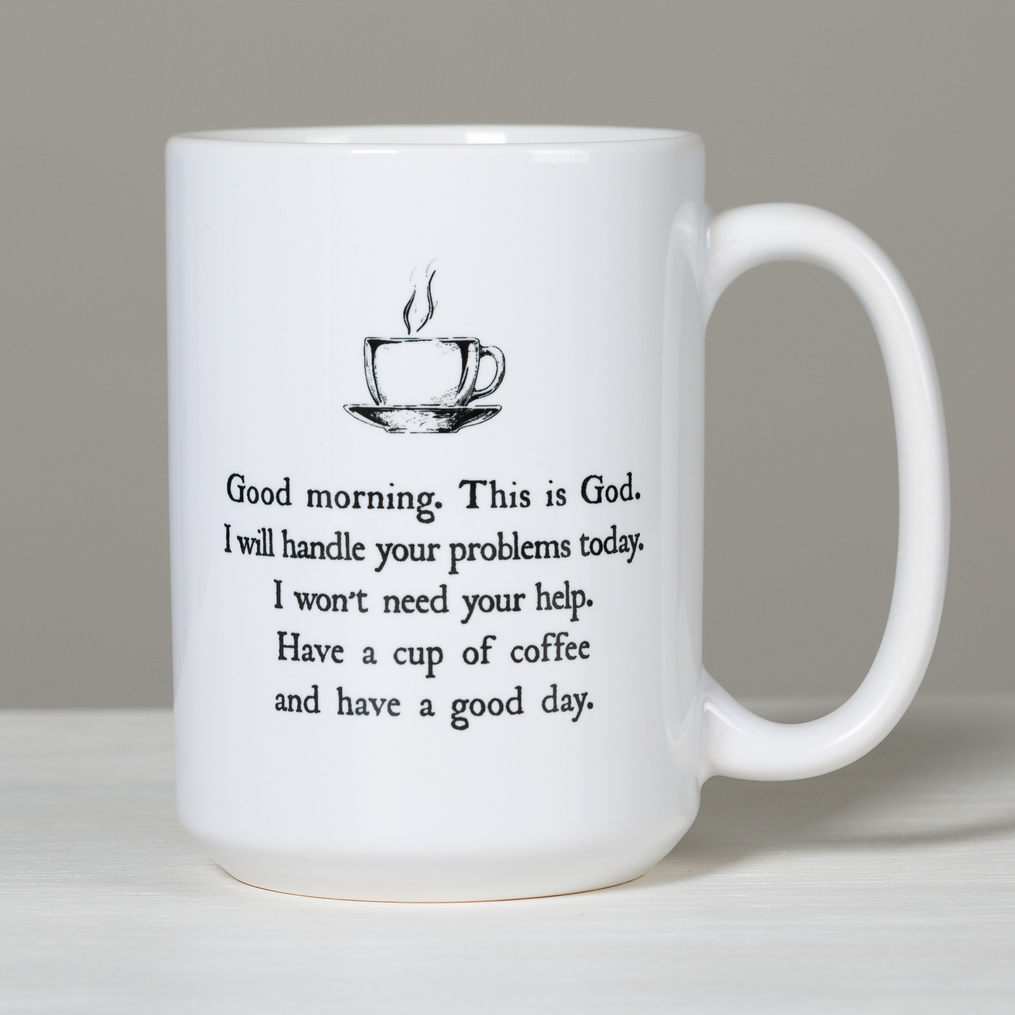 Good Morning From God Coffee Mug | The Catholic Company