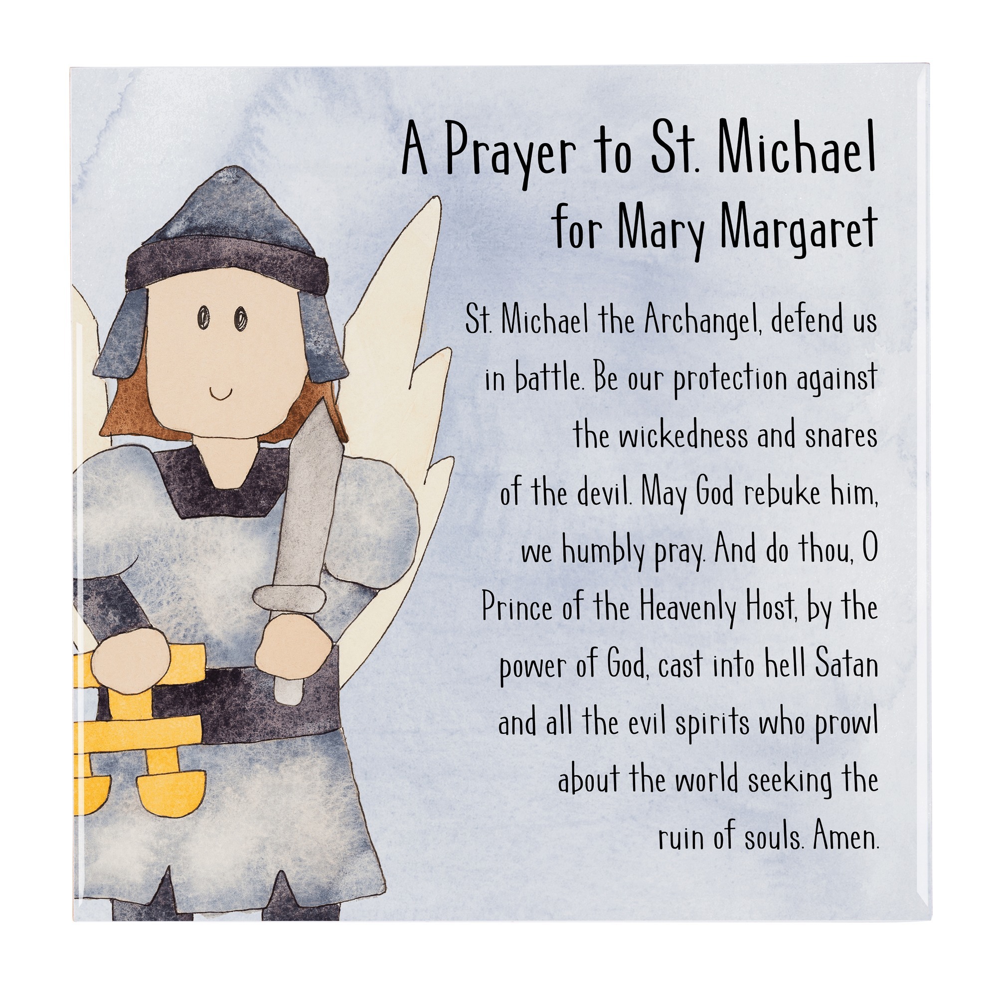 Personalized St. Michael Prayer Tile | The Catholic Company®