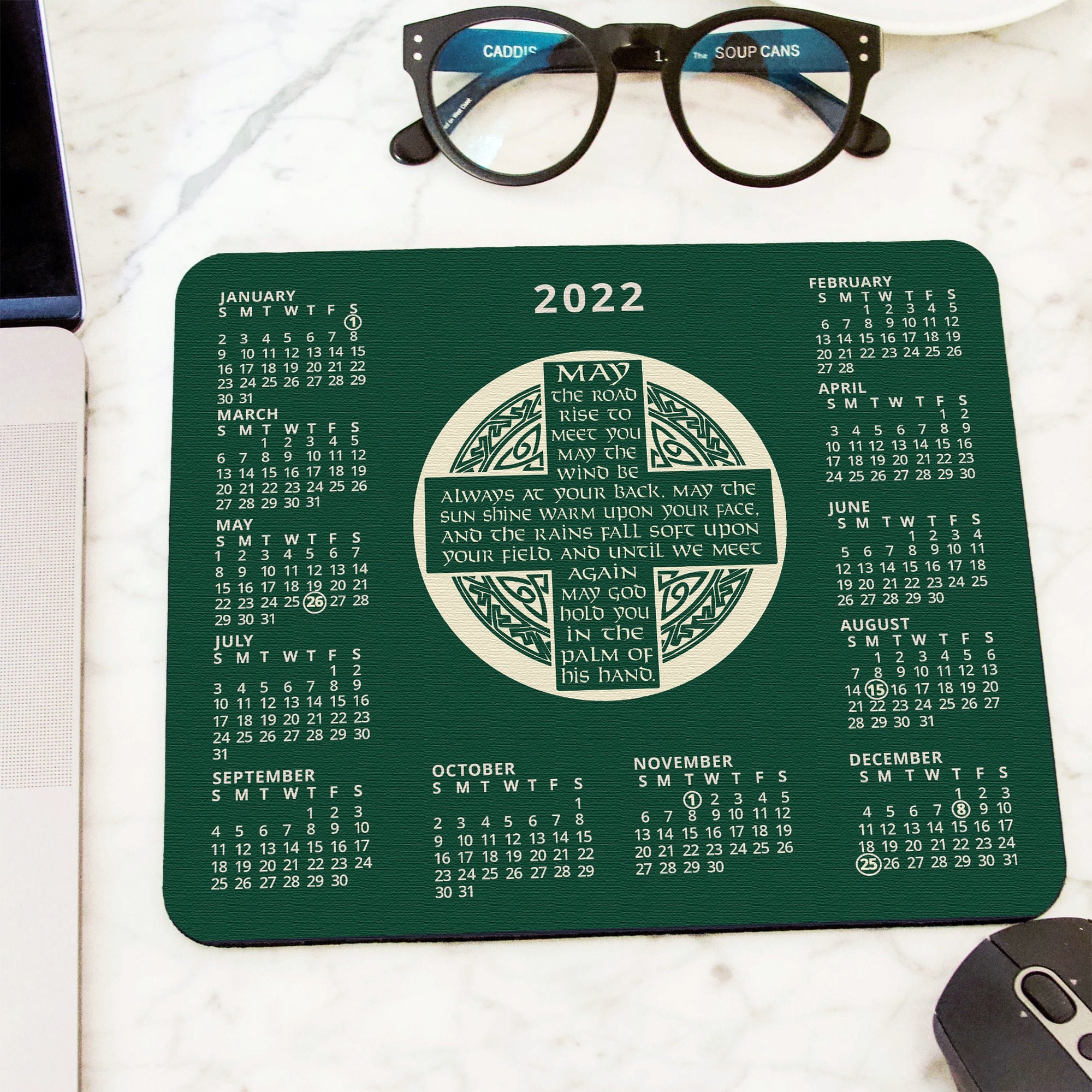 Irish Blessing Calendar Mousepad The Catholic Company®