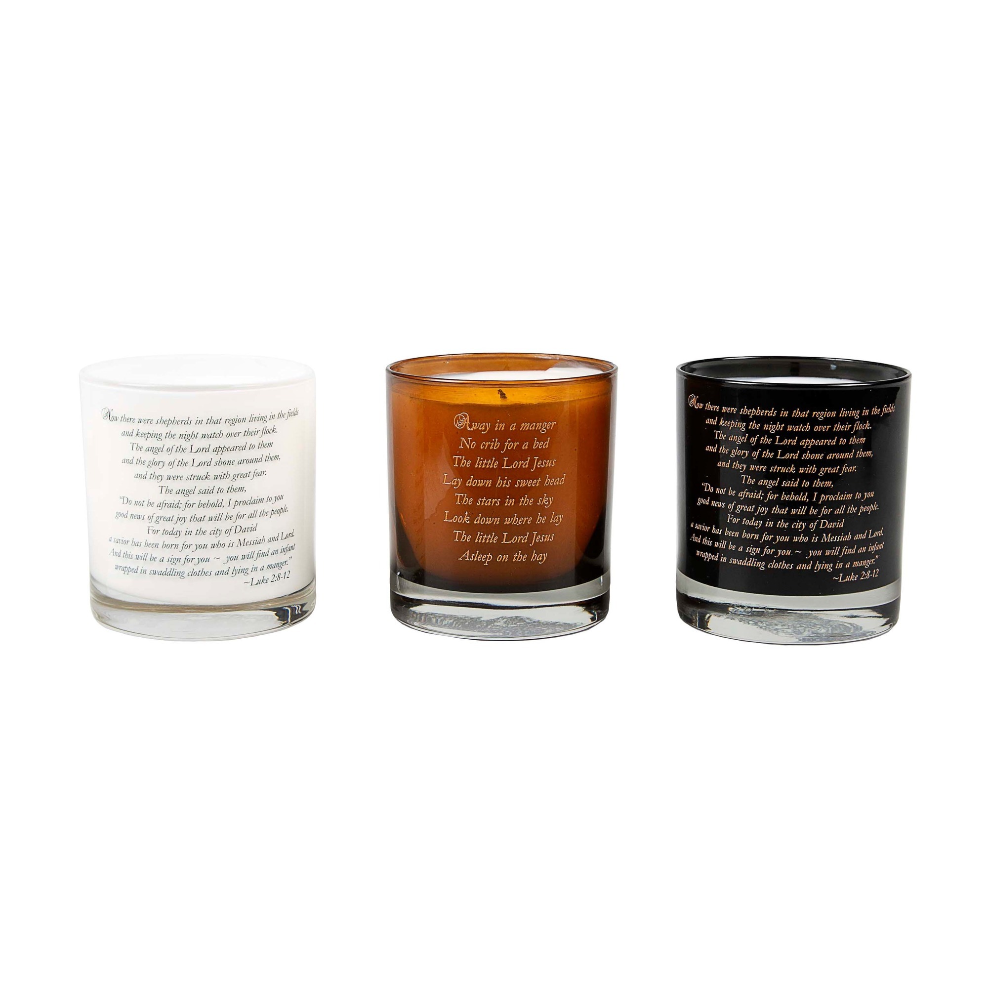 Adoration of the Shepherds Candles 3 Candle Set The Catholic Company®