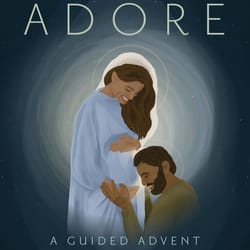 Cover image from the book, Adore: A Guided Advent Journal for Prayer and Meditation