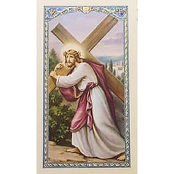 Your Cross - Christ with Cross - Prayer Card | The Catholic Company