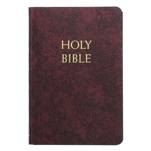 Fireside Study Bible (NAB-RE) Burgundy Leather Flex