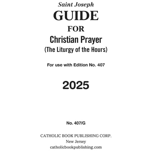 St. Joseph Guide for Christian Prayer - Large Type