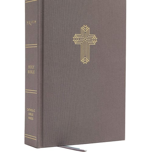 NRSV Catholic Journaling Bible - Grey Hardcover