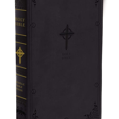 Large Print New American Bible (NABRE) - Black Leathersoft Gift Edition