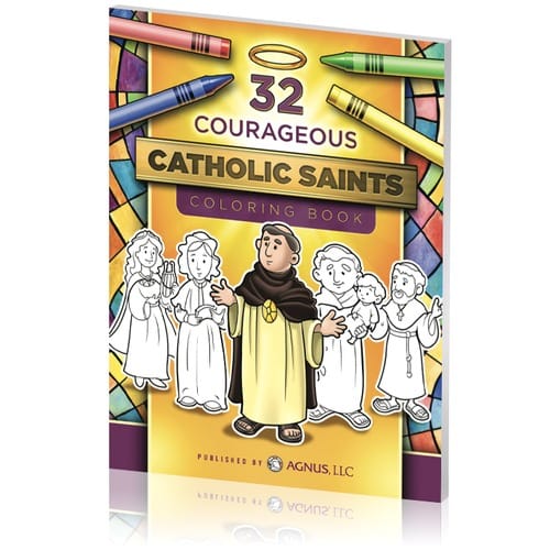 32 Courageous Catholic Saints Coloring Book