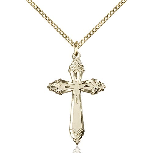Bonyak Jewelry 14k Yellow Gold-Filled St. Rebecca Pendant, Size 3/4 x 1/2 i Bonyak Jewelry 14k Yellow Gold-Filled St. John Licci Pendant