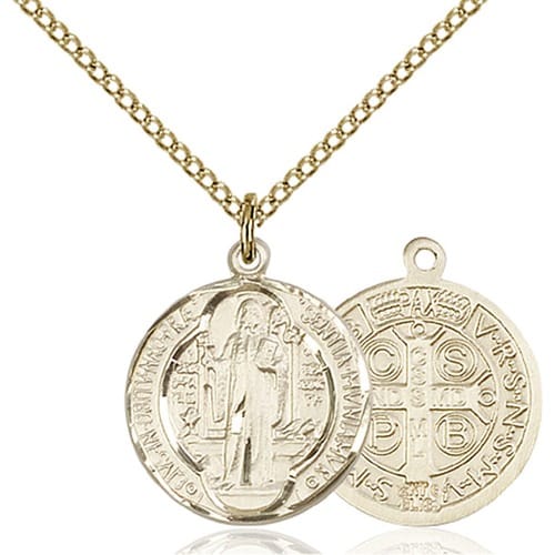 st benedict pendant