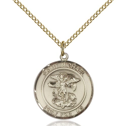 14kt Gold Filled St. Michael the Archangel Pendant | The Catholic Company