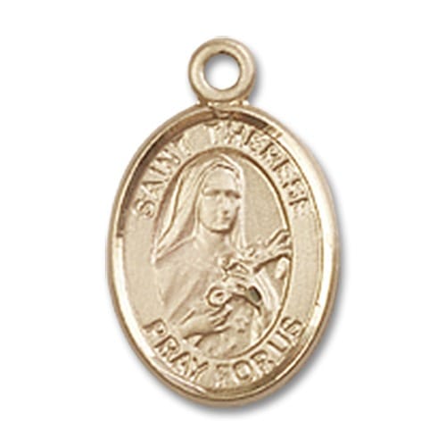 14kt Gold St. Therese of Lisieux Medal The Catholic Company