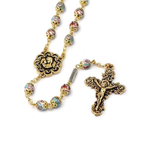 Mary Love Rosary - Gold Plated