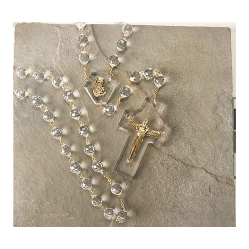 Risen Christ Crystal Wall Rosary