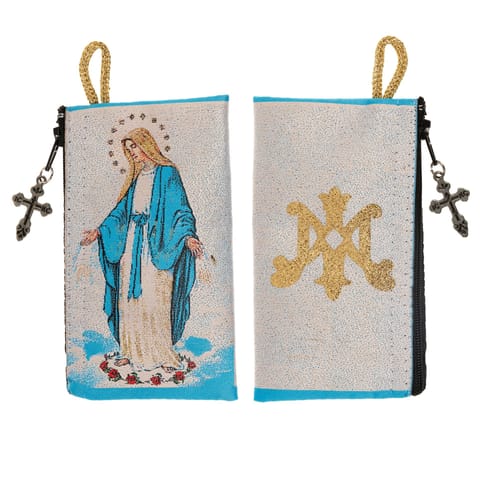 Our Lady of Grace Rosary Pouch