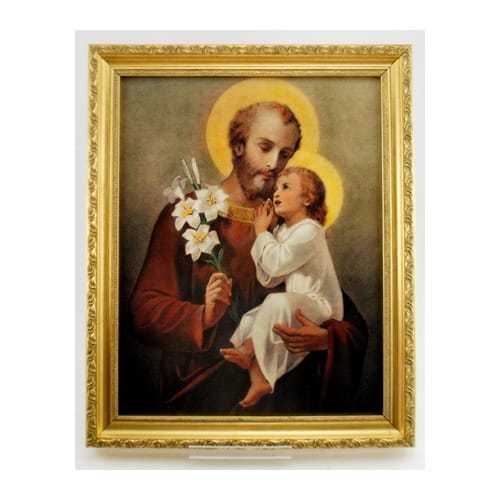 St. Joseph With the Christ Child Print