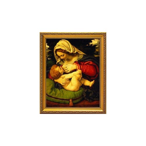 Nursing Madonna (Madonna of the Green Cushion) By Solario by Solario