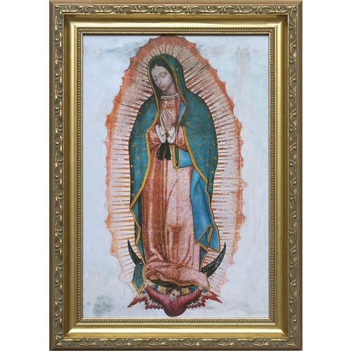 Our Lady of Guadalupe Gold Frame - 12