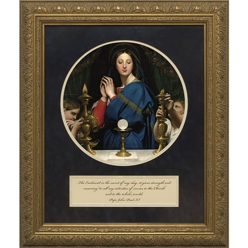 Ingres' Madonna of the Host w/ John Paul II Quote