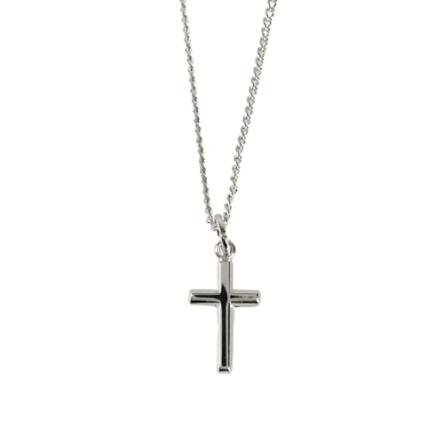 Baby's Cross Necklace - Sterling Silver on 13 inch chain