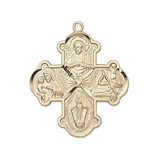 Children's Four-Way Medal - Gold/Sterling Silver