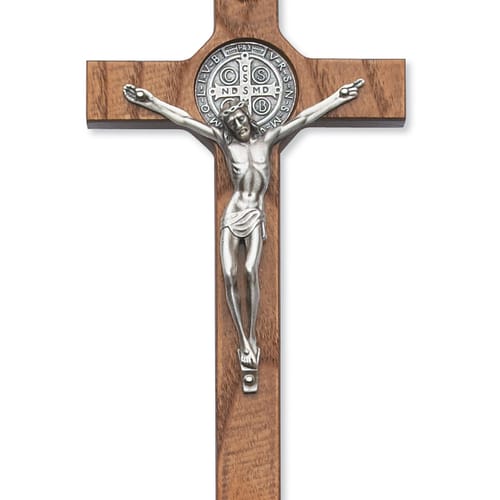 Standing St. Benedict Crucifix - 8 inch