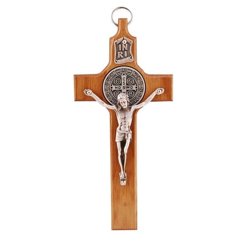 Walnut St. Benedict Crucifix - 6.5 inch