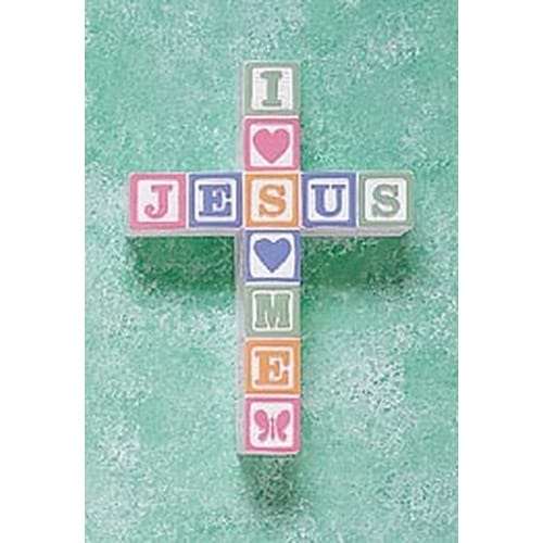 I Love Jesus Pastel Cross