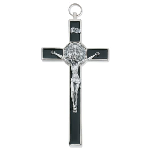 Black St. Benedict Crucifix - 8 inch
