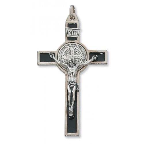 Silver St. Benedict Crucifix - 3 inch