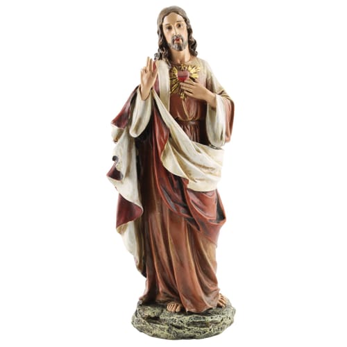 Sacred Heart of Jesus Figure - 10.25 inch