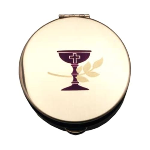 Stamped Pyx with Purple Chalice