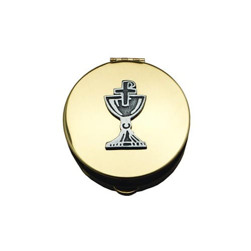 Stamped Pyx with Silver Chalice